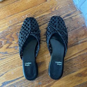 Weave-Me Mule in Black - Jeffrey Campbell